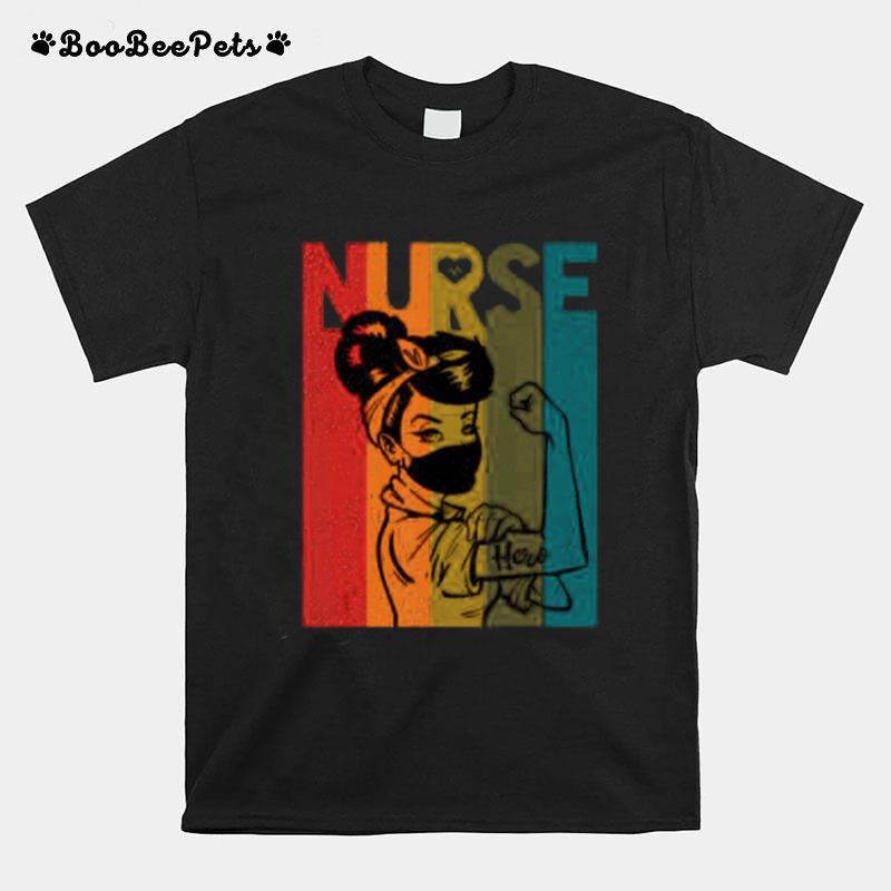 Vintage Rosie The Riveter Nurse Face Mask Edition T-Shirt