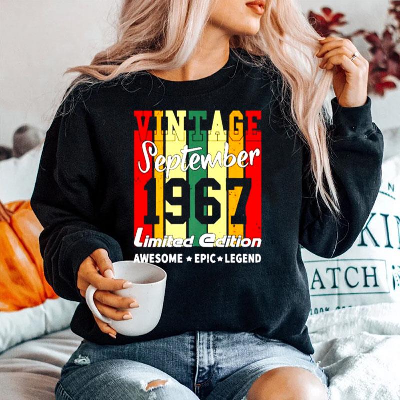 Vintage September 1967 Limited Edition Birthday Decoration Sweater