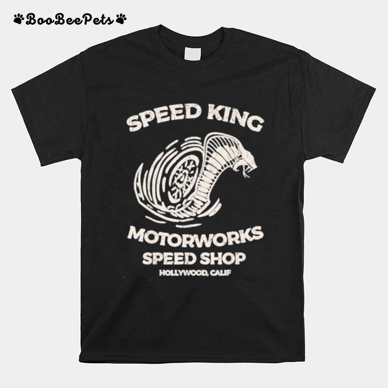 Vintage Speed King Motorworks Speed Shop Hollywood T-Shirt