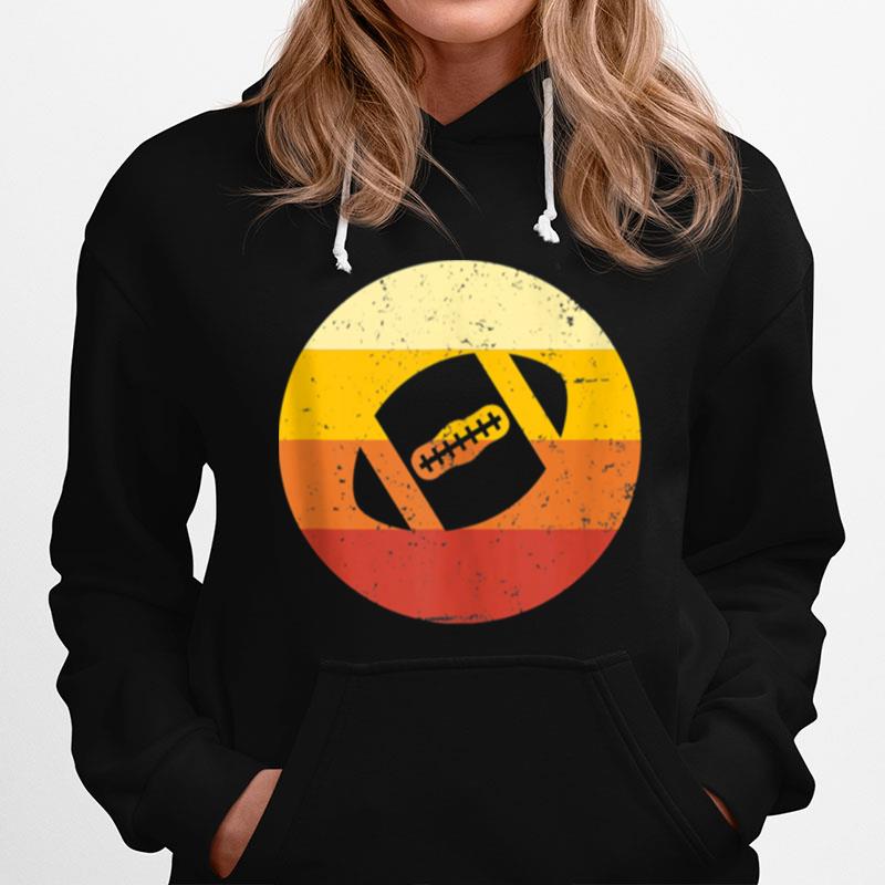 Vintage Sunset Football Watching Player Fan Hoodie