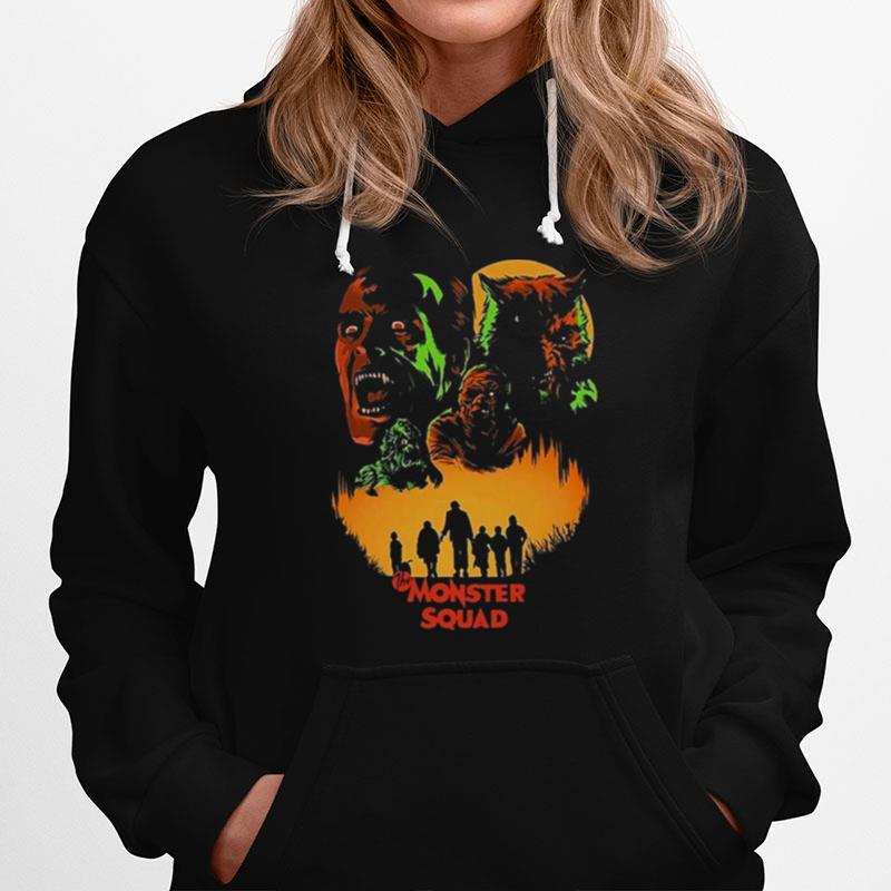 Vintage The Monster Squad Horror Poster Hoodie