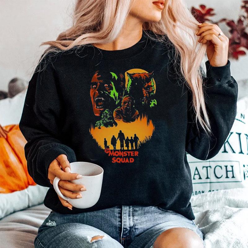 Vintage The Monster Squad Horror Poster Sweater