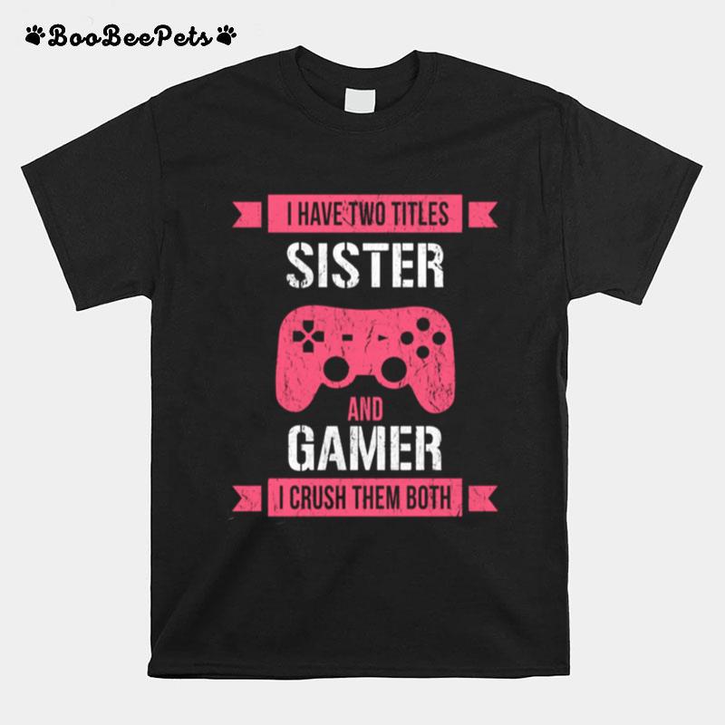 Vintage Video Games For Girls T-Shirt