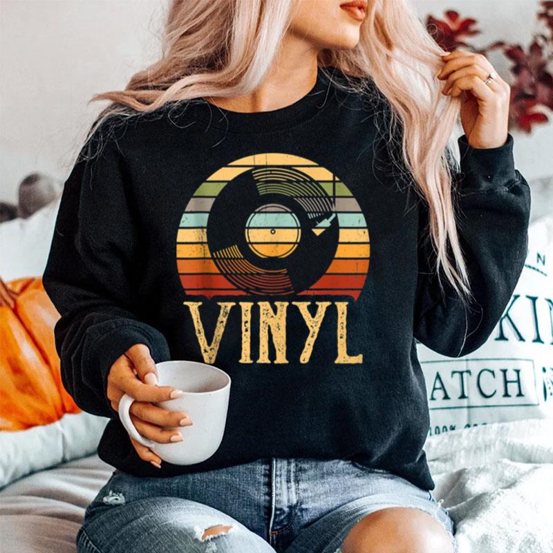 Vintage Vinyl Record Turntable Sweater
