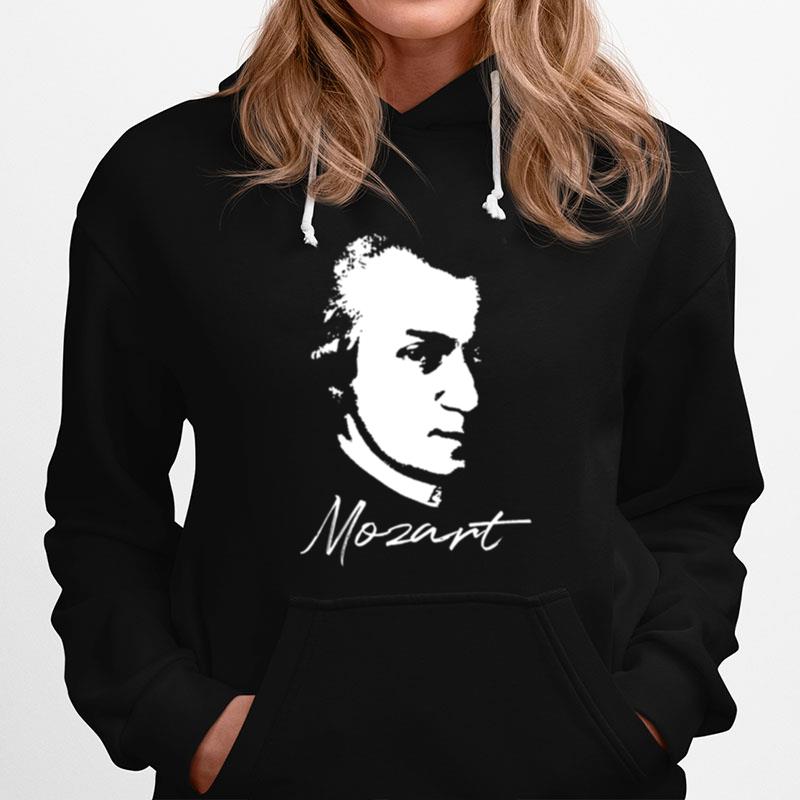 Vintage Wolfgang Amadeus Mozart Portrait Al Composer Hoodie