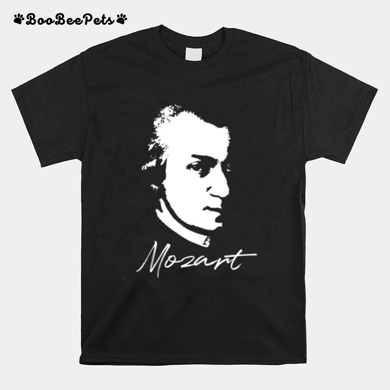 Vintage Wolfgang Amadeus Mozart Portrait Al Composer T-Shirt