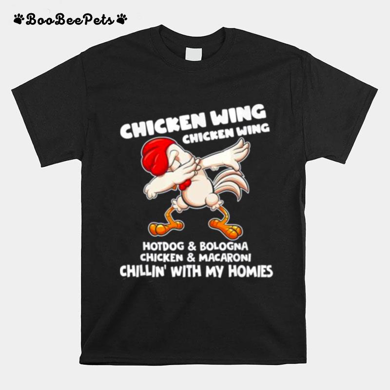 Viral Chicken Wing Chicken Wing Hot Dog Bologna Song Lyric T-Shirt