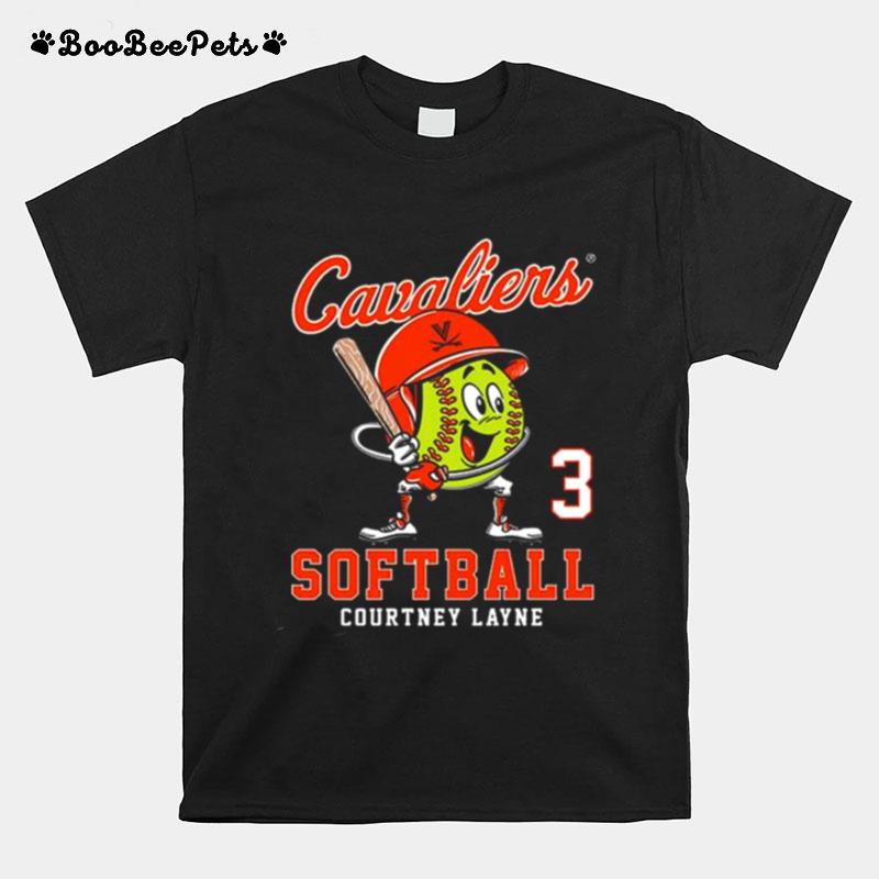 Virginia Cavaliers Ncaa Softball Courtney Layne T-Shirt