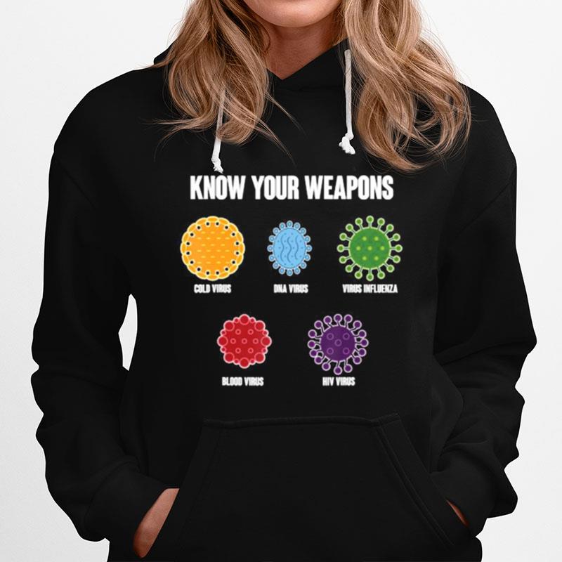 Virus Bacteria Know Your Weapons Hoodie