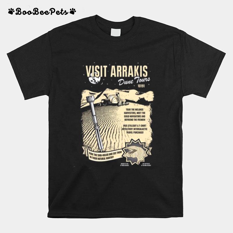 Visit Arrakis Graphic Dune Movie T-Shirt