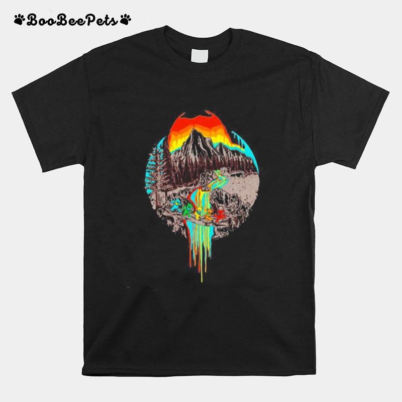 Volcanoes Overflowing Dancing Bear Grateful Dead T-Shirt