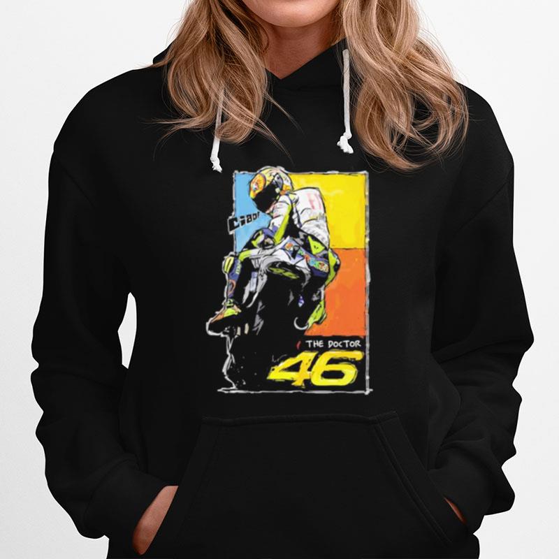 Vr46 Valentino Rossi The Doctor Signature Vintage Hoodie