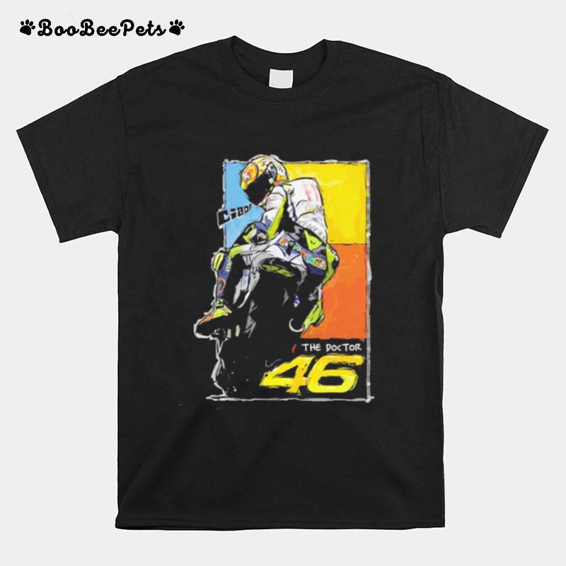 Vr46 Valentino Rossi The Doctor Signature Vintage T-Shirt