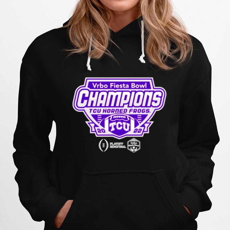 Vrbo Fiesta Bowl Champions Tcu Horned Frogs 2022 Hoodie