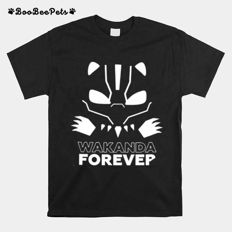 Wakanda Forever Cotton With Logo At The Back T-Shirt