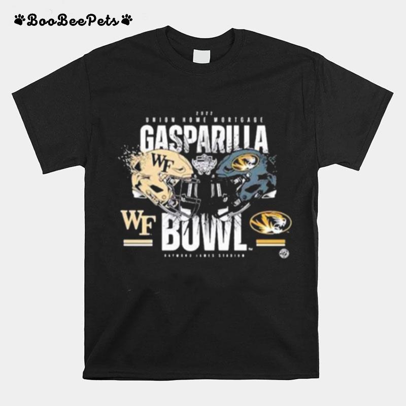 Wake Forest Demon Deacons Vs Missouri Tigers 2022 Gasparilla Bowl Matchup T-Shirt