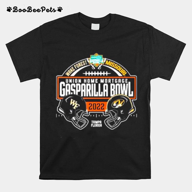 Wake Forest Vs University Of Missouri 2022 Gasparilla Bowl Matchup T-Shirt