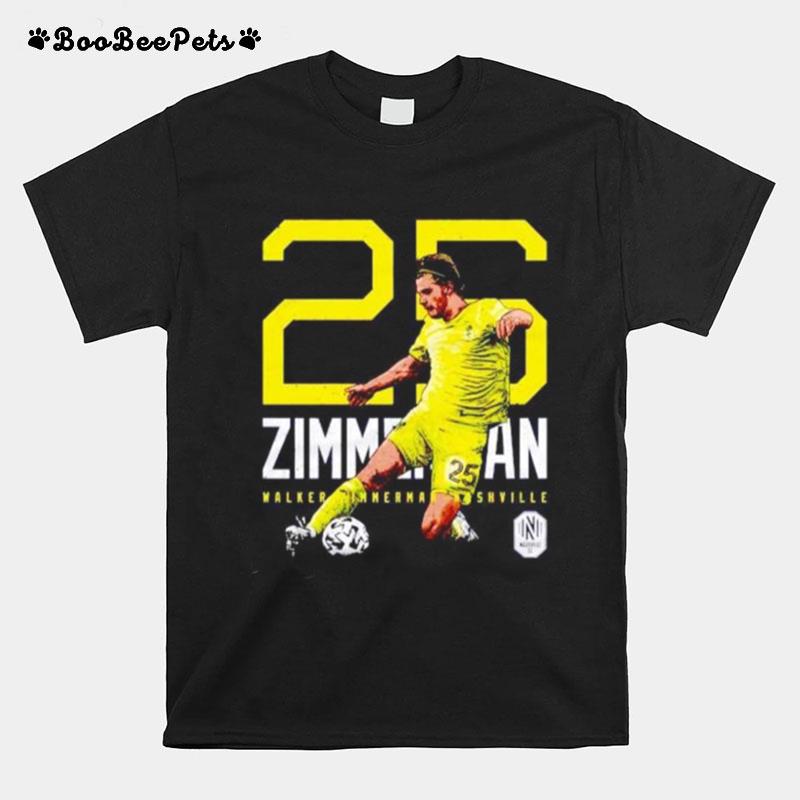 Walker Zimmerman Nashville Sc Number 25 T-Shirt