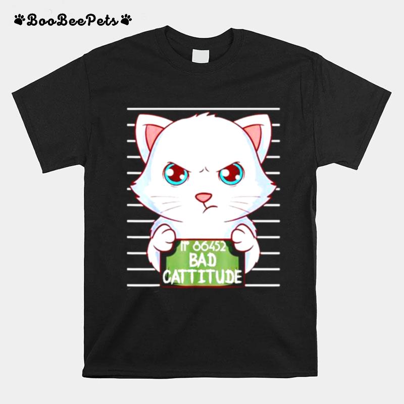 Wanted Cat No 86452 Bad Cattitude T-Shirt