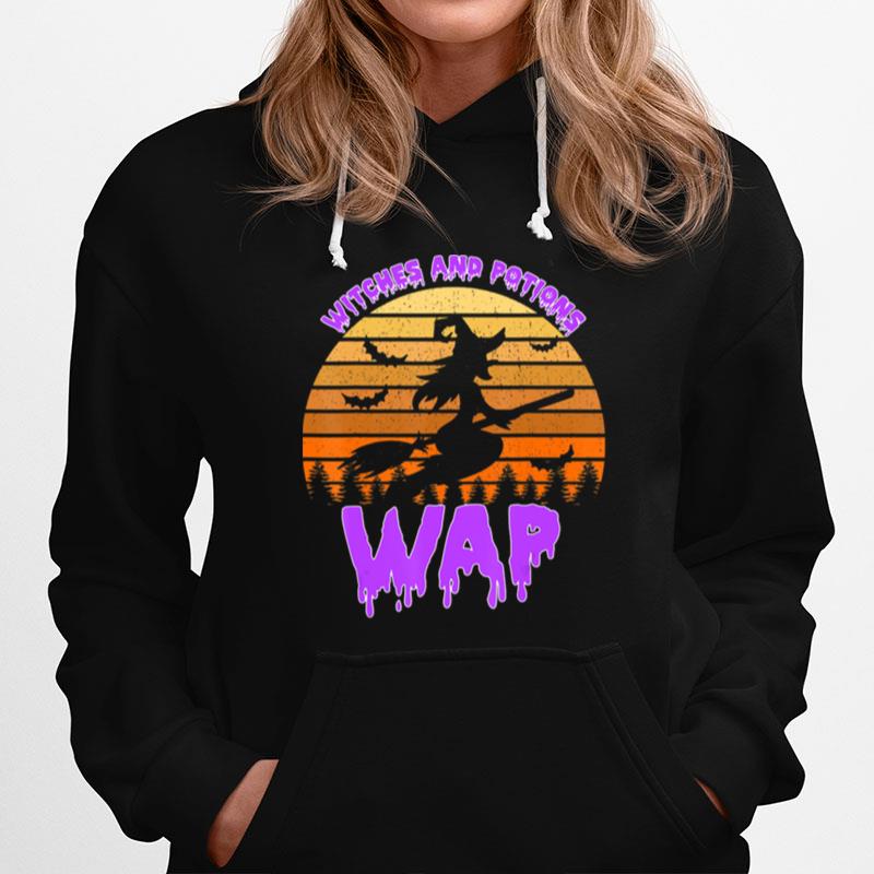 Wap Witches And Potions Funny Trending Halloween Retro Hoodie