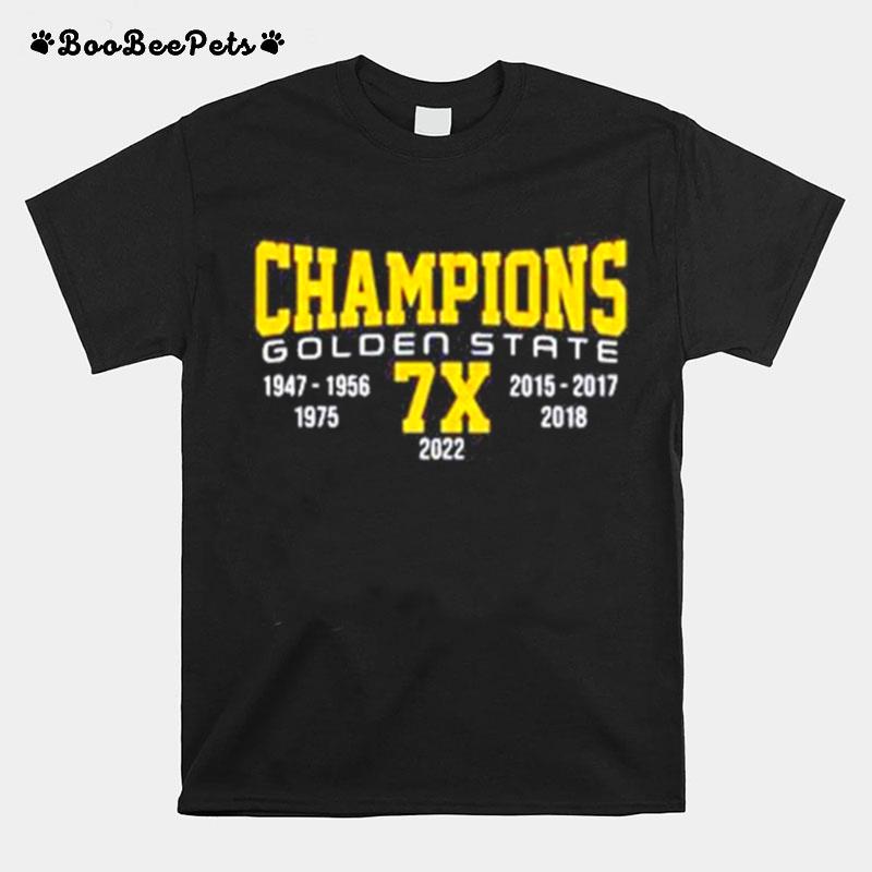Warriors Championship 2022 Golden State Champions T-Shirt