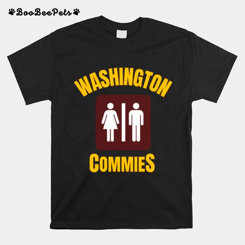 Washington Commies Wc Funny American Football Nickname Wc T-Shirt