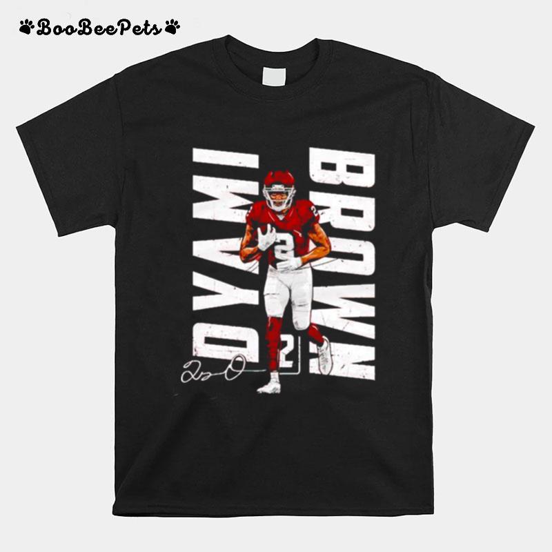 Washington Football Dyami Brown Vertical Name Signature T-Shirt