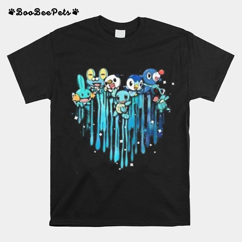 Water Love Pokemon Water T-Shirt