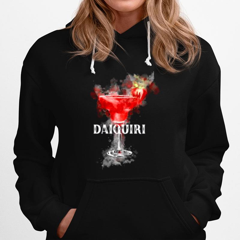 Watercolor Daiquiri Cocktail Graphic Hoodie