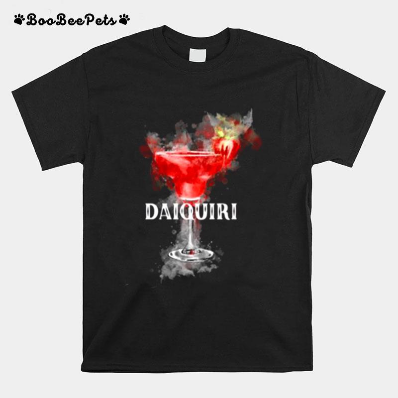 Watercolor Daiquiri Cocktail Graphic T-Shirt