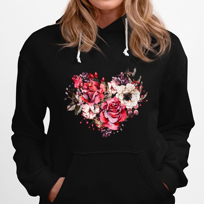 Watercolor Flowers Gardening Plants Flower Hoodie