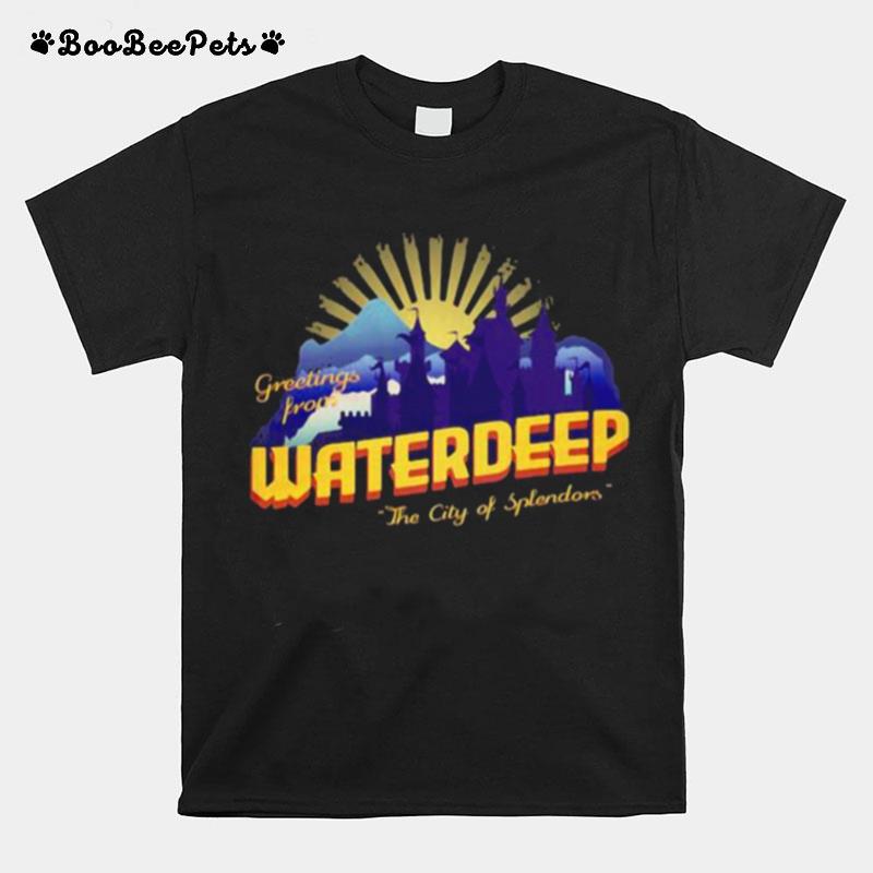 Waterdeep City Of Splendors Greetings Prone T-Shirt