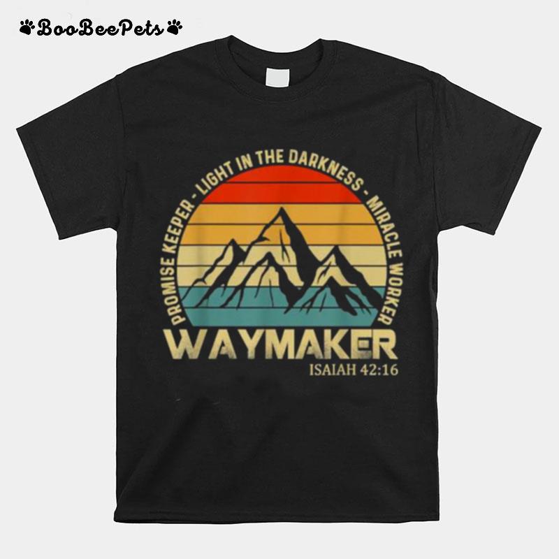 Waymaker Promise Keeper Miracle Worker Christian Vintage T-Shirt