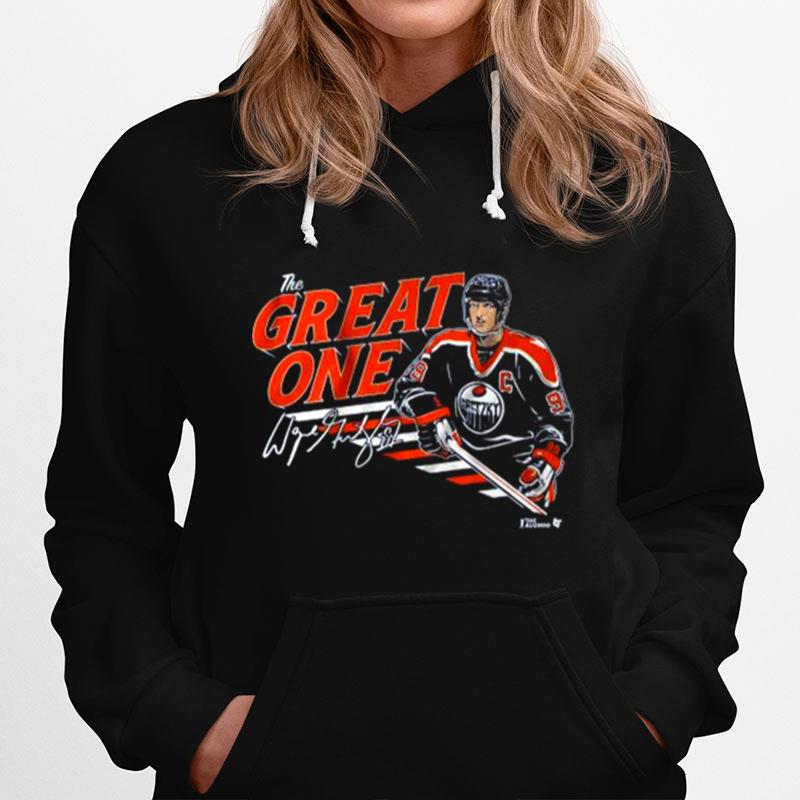 Wayne Gretzky Edmonton Oilers The Great One Signature Hoodie