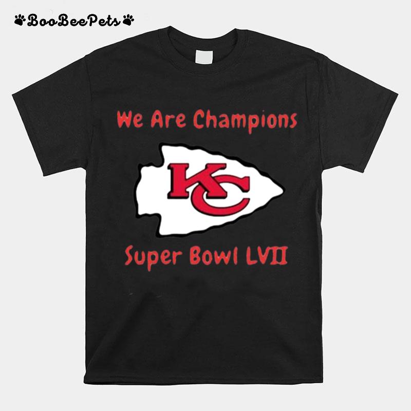 We Are Champions Super Boel Lvii Kansas City Chiefs T-Shirt