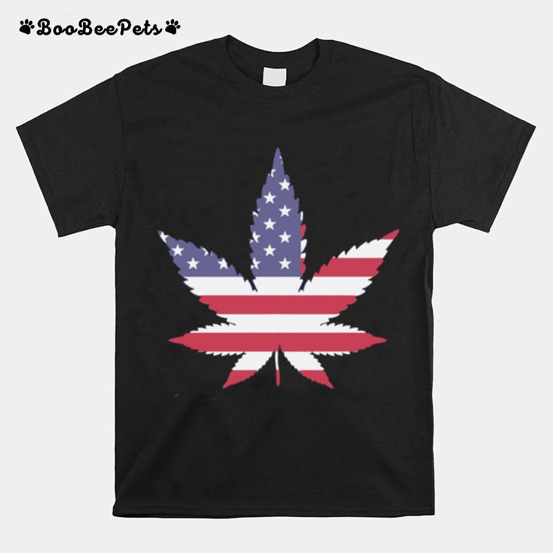 Weed American Flag T-Shirt