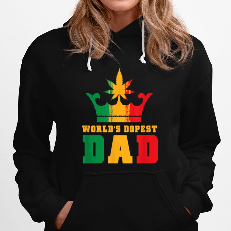 Weed Worlds Dopest Dad Funny Leaf Juneteenth Fathers Day T B09Ztnrhs8 Hoodie
