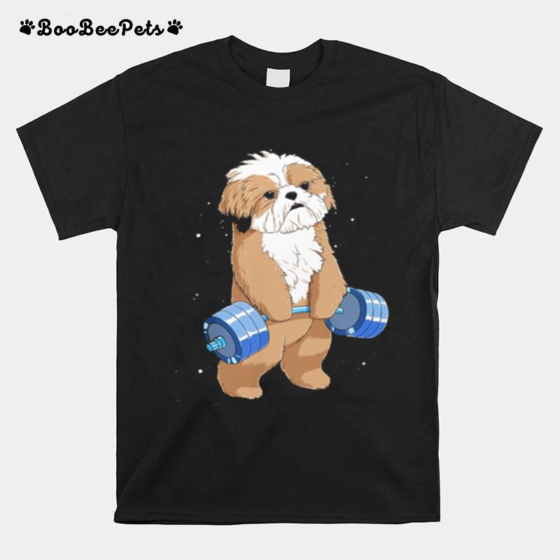 Weight Lifting Weightlifting Shih Tzu T-Shirt