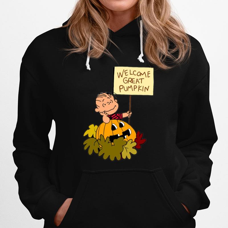 Welcome Great Pumpkin Halloween Graphic Hoodie