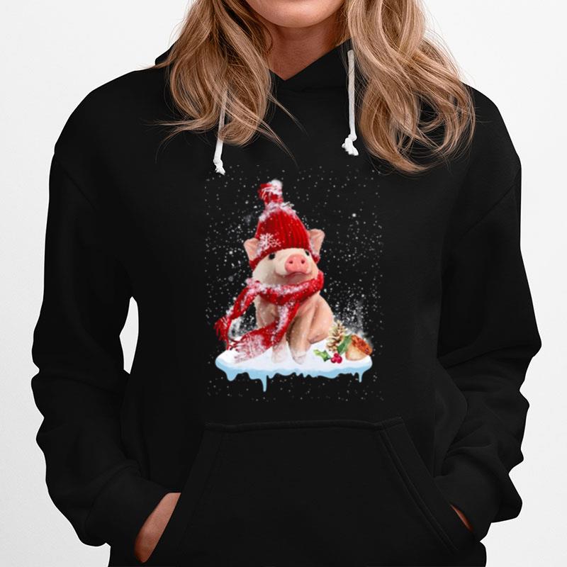 Welcome Merry Christmas Funny Pig Hoodie