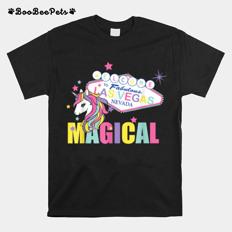 Welcome To Las Vegas Magical Unicorn T-Shirt