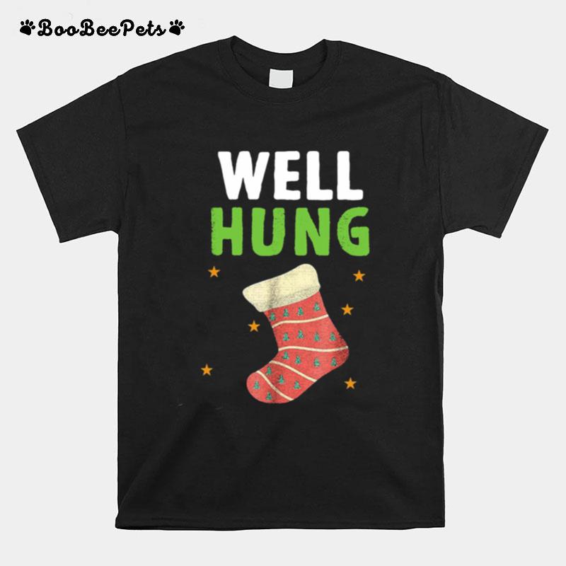 Well Hung Funny Christmas Holiday T-Shirt