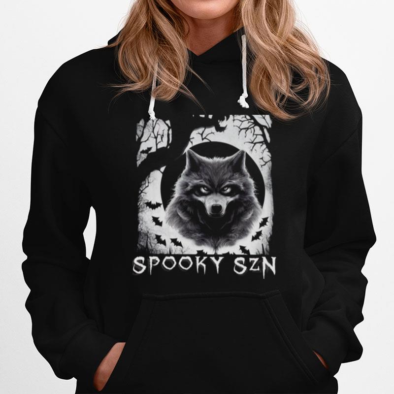 Werewolf Spooky Bats Comfy Halloween Hoodie