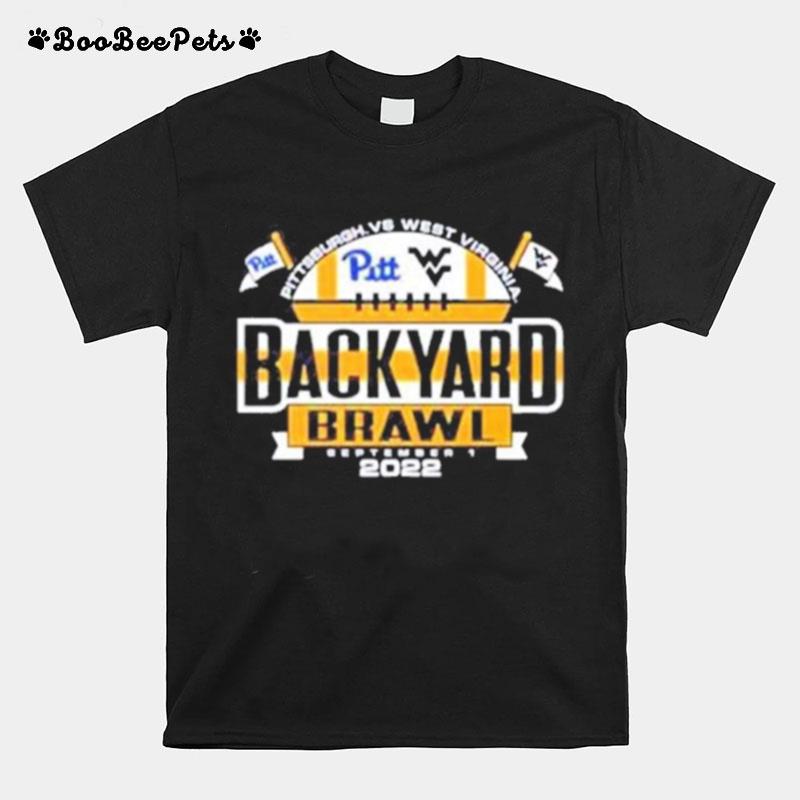 West Virginia Vs Pitt Panthers Backyard Brawl 2022 T-Shirt