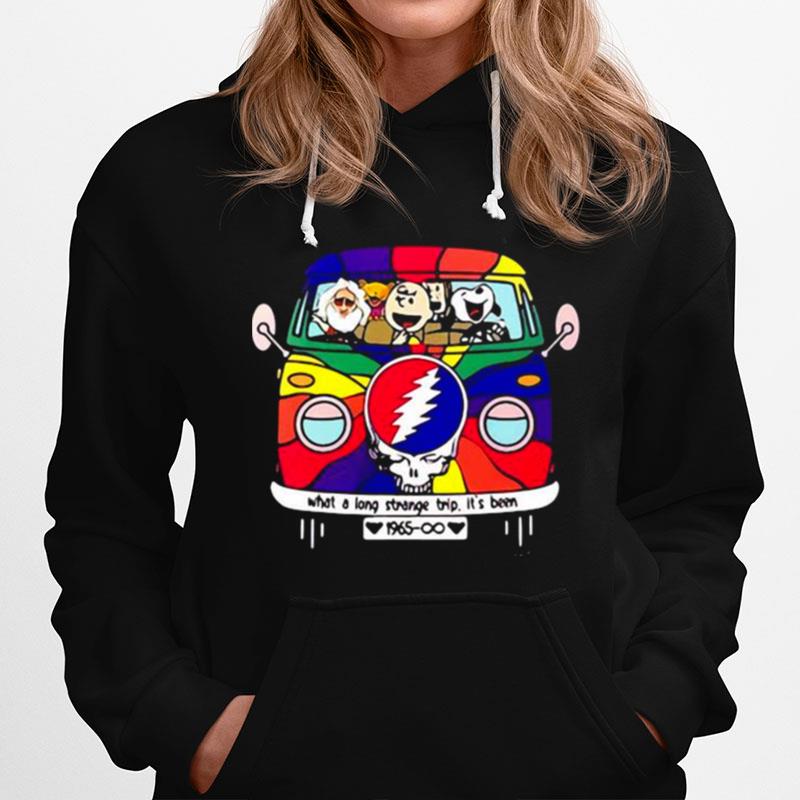 What A Long Strange Trip Its Been Snoopy Bus Grateful Dead Hoodie