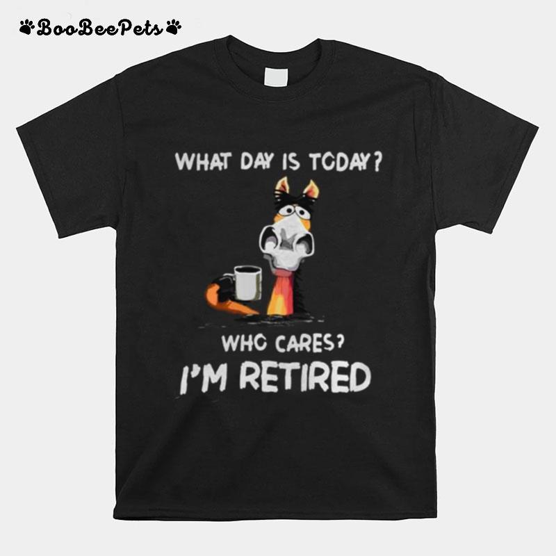 What Day Is To Day Who Cares Im Retired T-Shirt