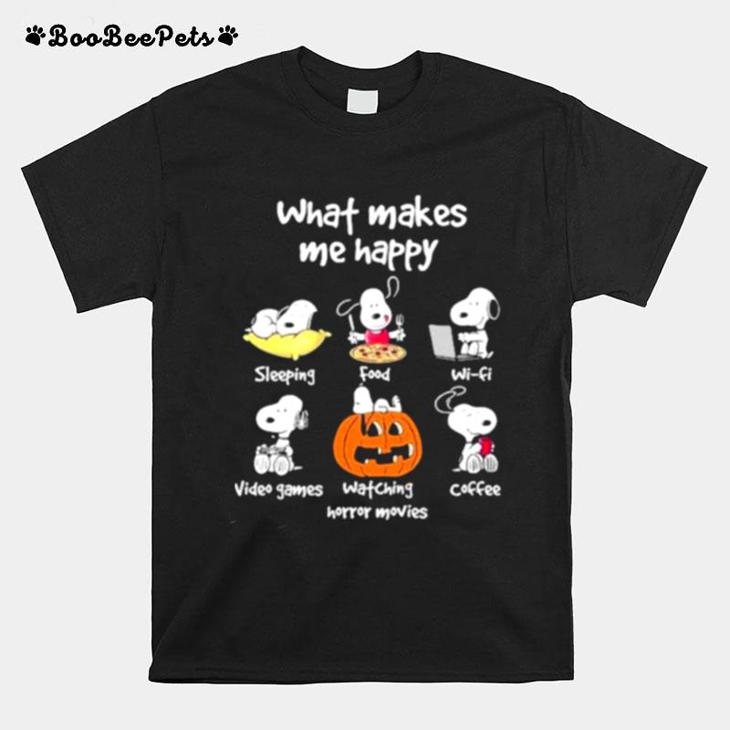 What Makes Me Happy Snoopy T-Shirt