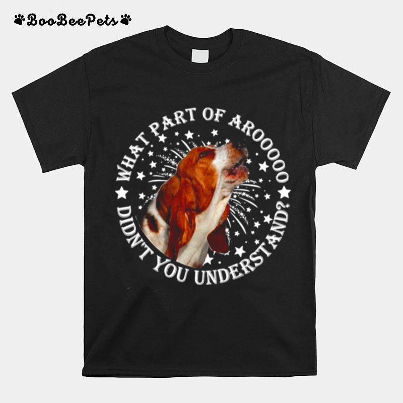 What Part Of Aro Didnt You Understanding Basset Hounds T-Shirt