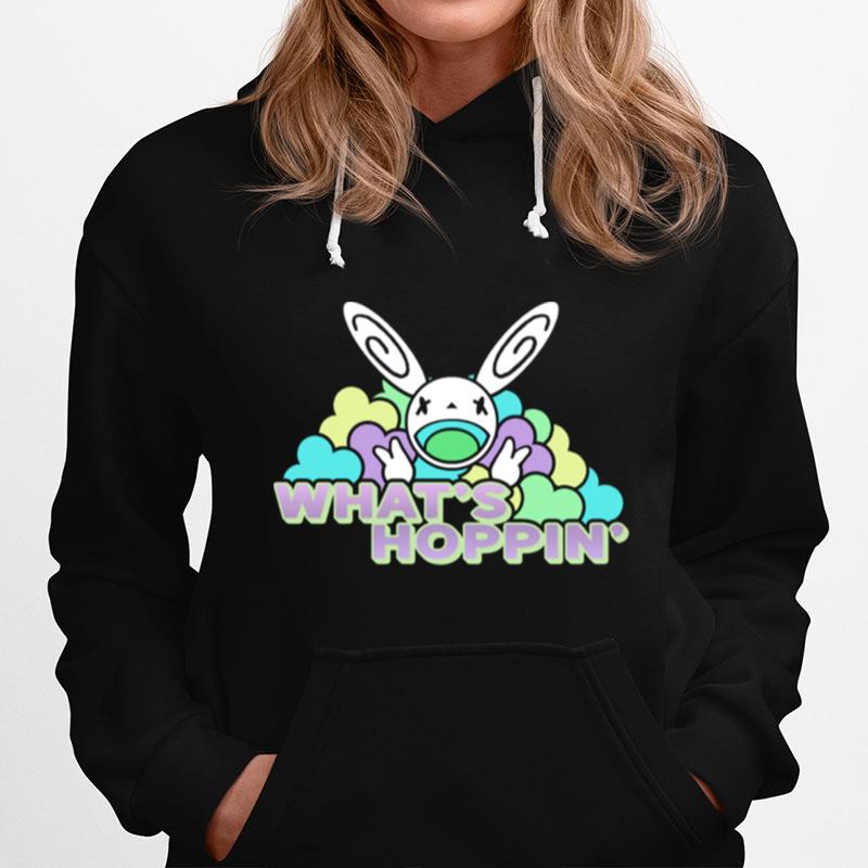 Whats Hoppin Kawaii Easter Holiday Bunny Cute Anime Pastel Hoodie