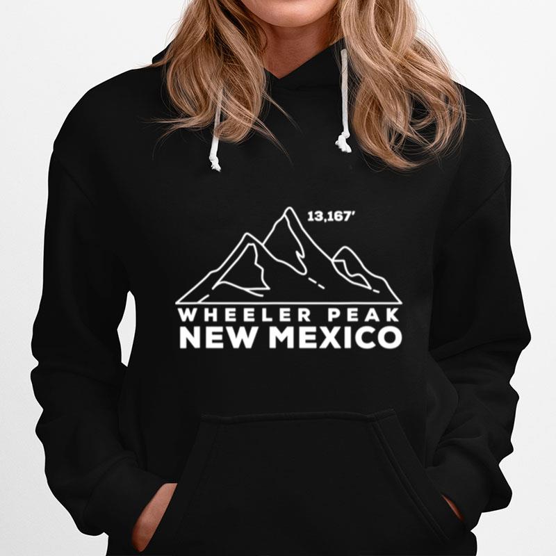 Wheeler Peak New Mexico Climbing Hiking Summit Elevation Hoodie